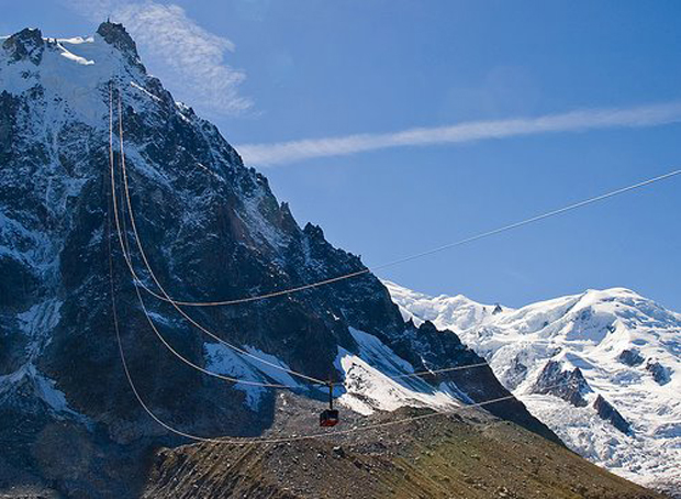 The téléphérique de l’Aiguille du Midi,Франция