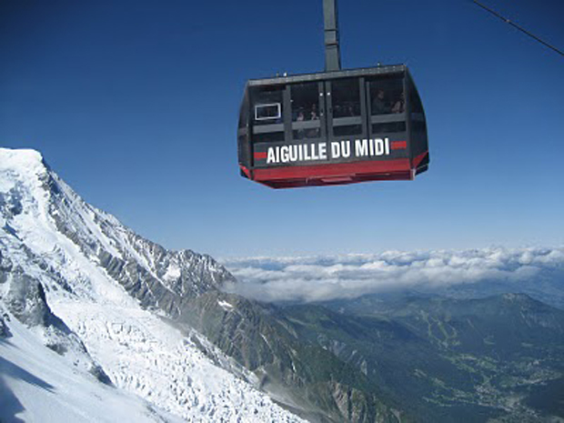 The téléphérique de l’Aiguille du Midi,Франция